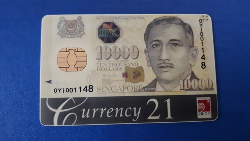 RRR CASH CARD - BANKNOTE 10000. SINGAPOUR -SINGAPORE RRR GEMPLUS - 第 1/1 張圖片