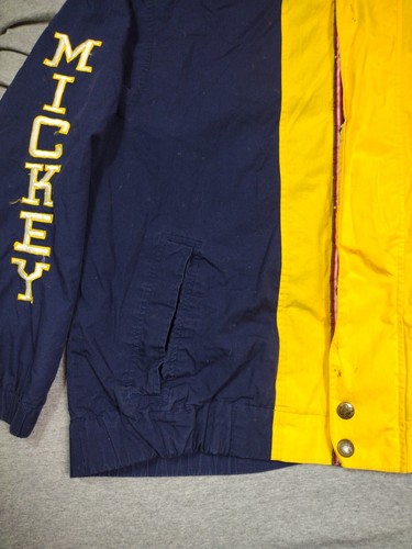 Disney Jacket Adult Large Yellow Blue Mickey & Co American Spirit Embroidered - Picture 8 of 18