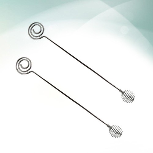 2pcs Stainless Steel Mixer Long Handle Stirring Sticks for Salon Use - Bild 8 von 11