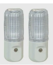 Amerelle Plug-in Classic LED NIGHT LIGHT w/ Sensor 2 ct Automatic/Manual 72107