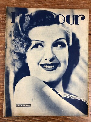 Genre Parisiana Pin-Up Hollywood REVUE L'HUMOR Jun 1937 ill. HELEN WOOD