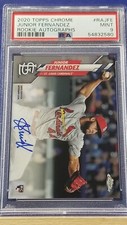 Junior Fernandez - 2020 Topps Chrome Rookie Autograph   PSA 9