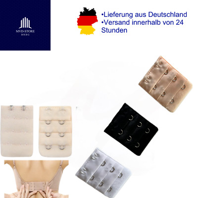 BH Verlängerung Erweiterung 2 Haken & 3 Reihen Schwarz Weiß Haut Bra Push Up NEU