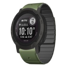 For Garmin Instinct 2 / Instinct Dual Color Magnetic Quick Release 22mm Strap