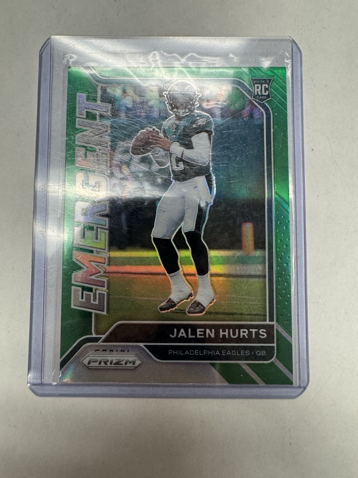 Jalen Hurts 2020 Prizm Emergent Green