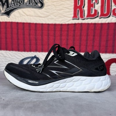 Size W8.5/M7 - New Balance Fresh Foam 680v8 Running Shoes Black Gold W680LK8