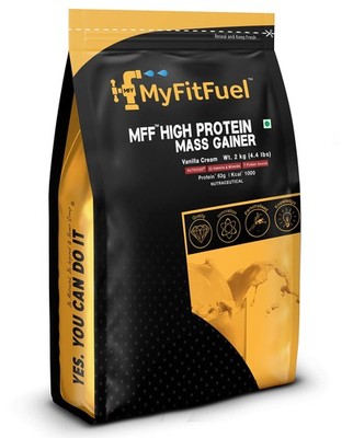 MyFitFuel MFF High Protein Mass Gainer 2 kg (4.4 lbs) Vanilla Cr�me