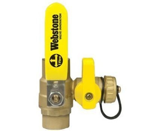 WEBSTONE SWT-X061W Ball Valve 3/4" Lead-Free Brass Sweat Connection