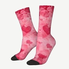 Valentines Heart Socks Unisex, one size, quality and rare. FREE SHIPPING