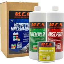 Metal Fuel Tank Rust Treatment & Sealer Kit suit Motorbike etc