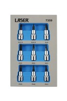 "Laser Tools 3/8\" D 9-Teiliges SteckschlüSsel-Einsatz-Set Bit Set 7359"