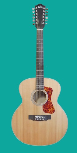 Guild F-2512E Jumbo 12-String Acoustic-Electric Guitar With Gator SoftShell Case