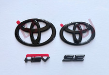 2025-27 Toyota Camry Gloss Black Overlay Front & Rear HEV SE Emblem Letters