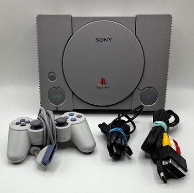 Sony PlayStation 1 PS1 Grau Spielekonsole [ SCPH-9002 ] inkl. Controller & Kabel