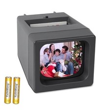 35 mm Film & Slide Viewer, 2X LED Illuminated Viewing Slide Projector for Old 