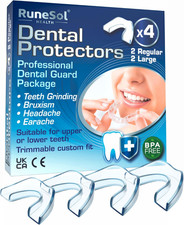 Runesol Aufbissschiene Gegen Zahnschiene, 4 X Mischpackung, Schützt Den Zahnschm