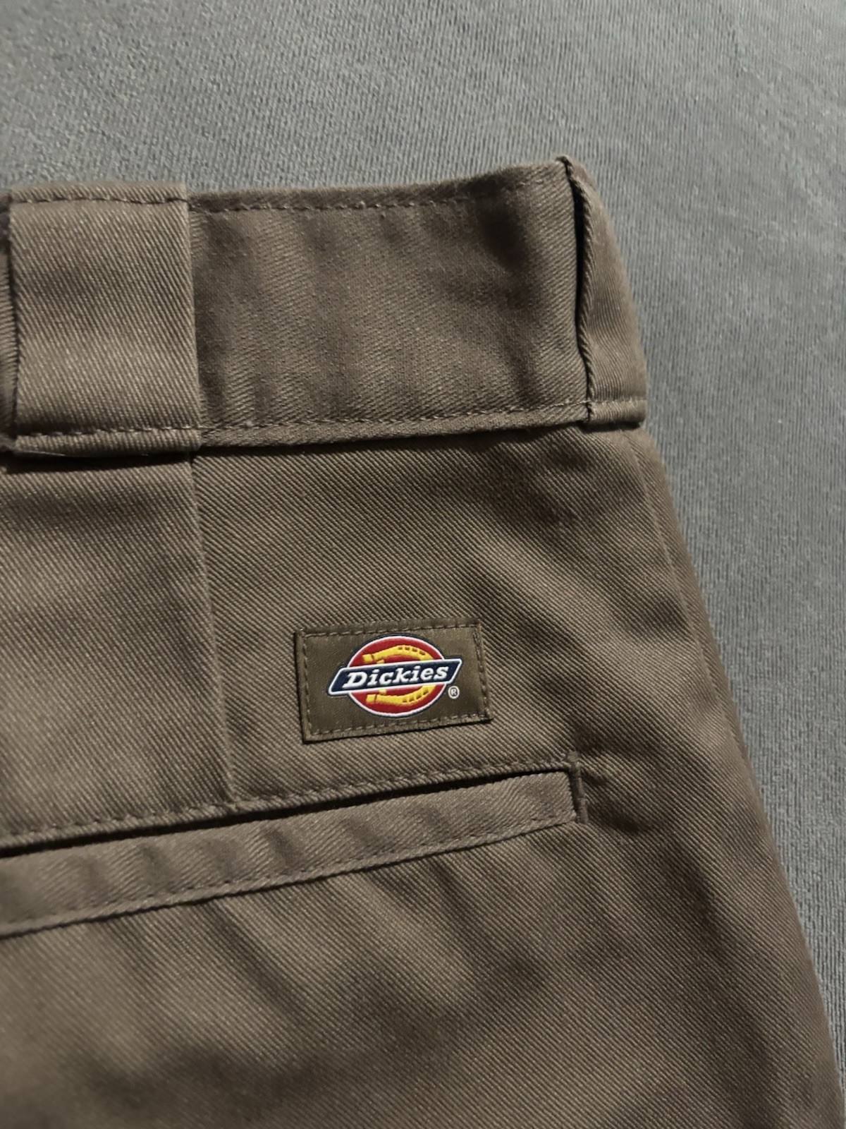 Dickies 874 Original Fit Brown Workwear Pants Flat Front 34x32 Straight Leg image 4