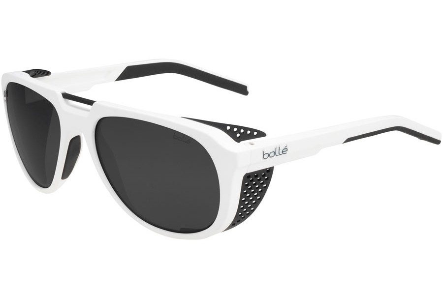 Gafas de sol Bolle Cobalt 12528 blanco mate negro HD polarizadas lentes TNS