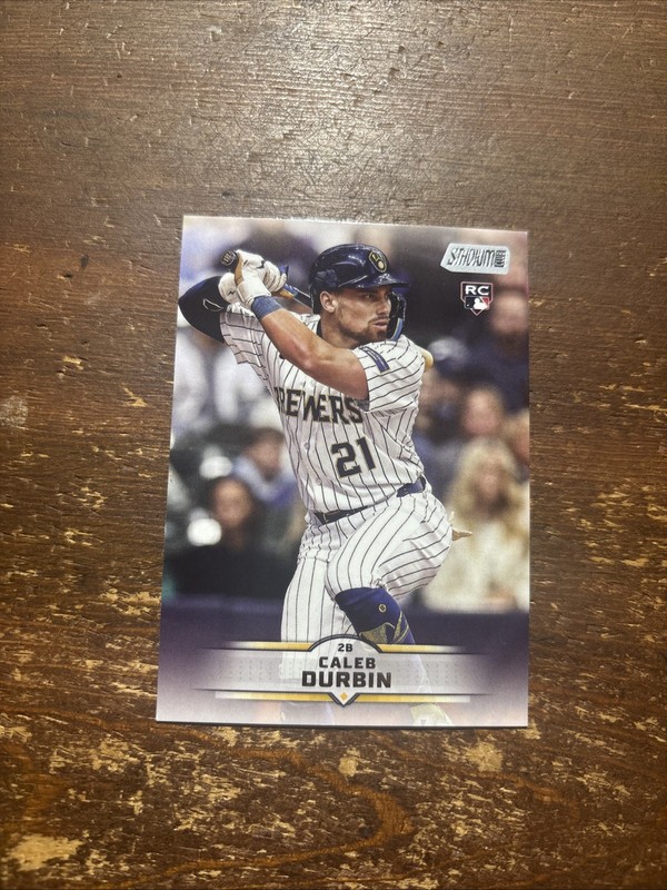 2025 Topps Stadium Club Rookie Card RC #142 Caleb Durbin Milwaukee Brewers Read