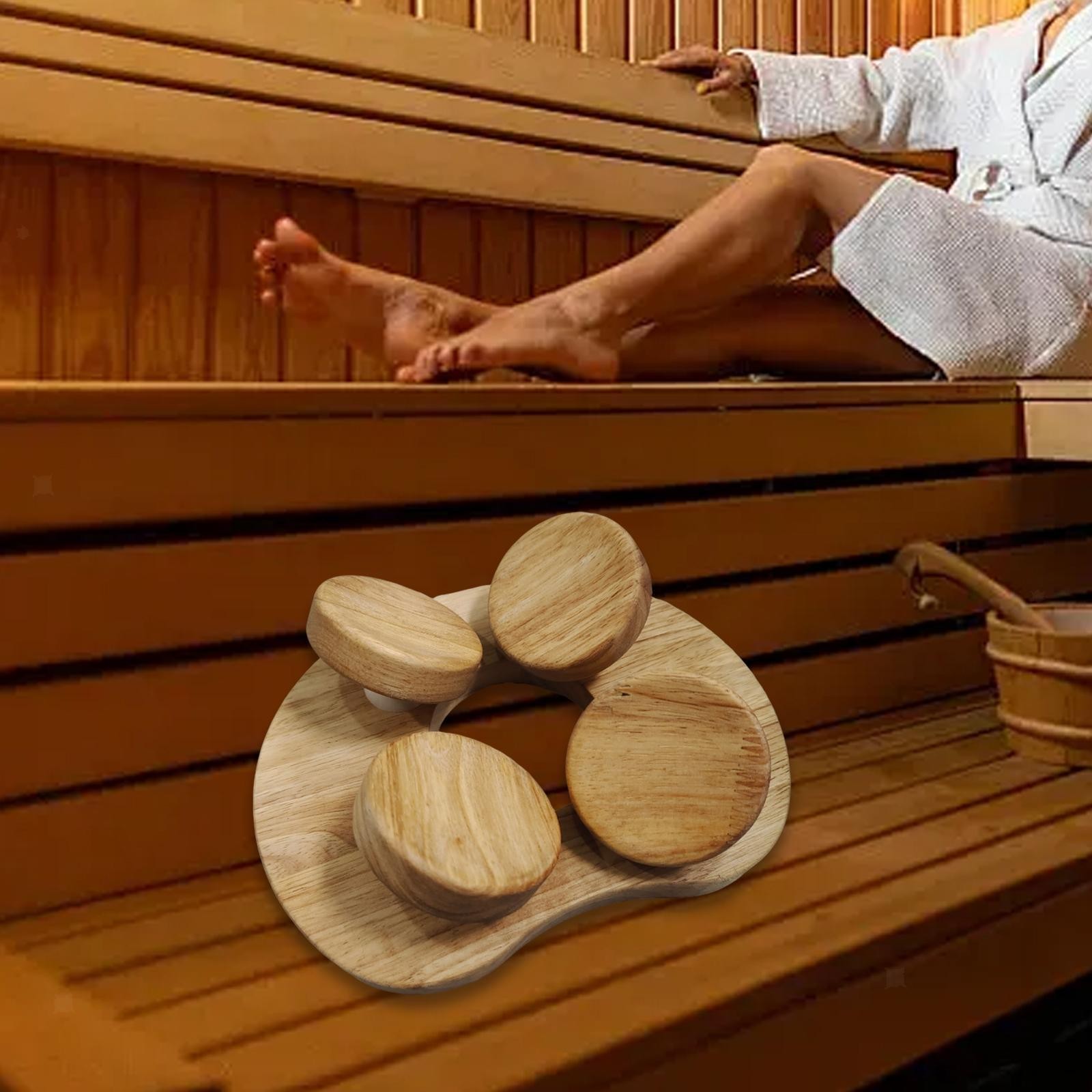 Sauna Headrest, Head Support for Back Relaxation, Backrest Cushion