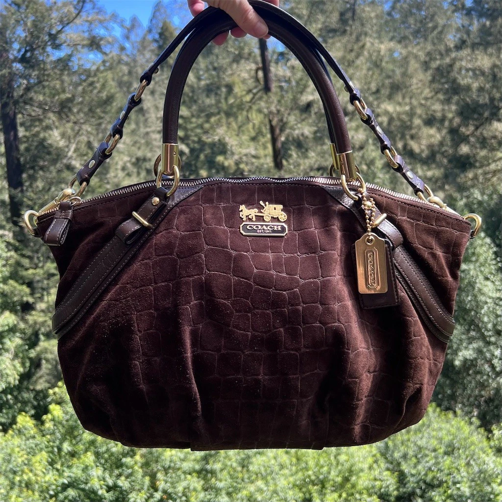 Las mejores ofertas en Coach Mujer Ante Vintage Bolsas, Bolsos y