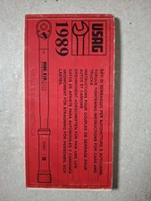 USAG DINAMOMETRICA 1989- LIBRETTO ISTRUZIONI-DATI DI SERRAGGIO AUTO E AUTOCARRI 