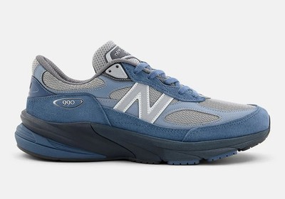 New Balance 990V6 Made In USA Navy Blue Grey Sneakers U990LT6