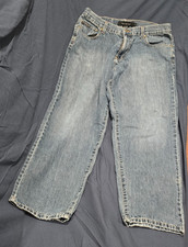 Vintage Calvin Klein Jeans Mens 34 X 30 Light Blue Straight Leg Made in EGYP