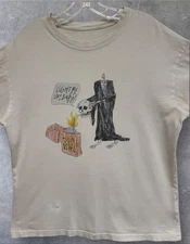 Domrebel “Light Me Up, Baby!” Double Sided T Shirt Large 22”x26.5” *READ*
