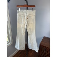 Levis 646 Mens Bell Bottoms Talon 42 Zipper Orange Tab Vintage Distress 29x29