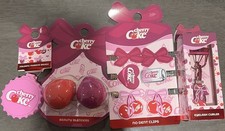 NEW Cherry Coke Bundle Of 4 Eyelash Curler, Clips Blenders And Mirror Brush New