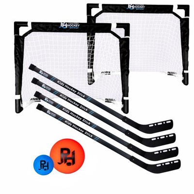 - Kids Hockey Set   (4) Sticks, (2) Mini Goals, (1) Foam & (1) Standard Balls...