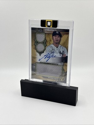 2024 Topps Triple Threads Future Gold Anthony Volpe GAME-USED JERSEY AUTO /35