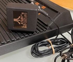 Atari 2600 Vader Black Console  and Adapter - Works Great see video