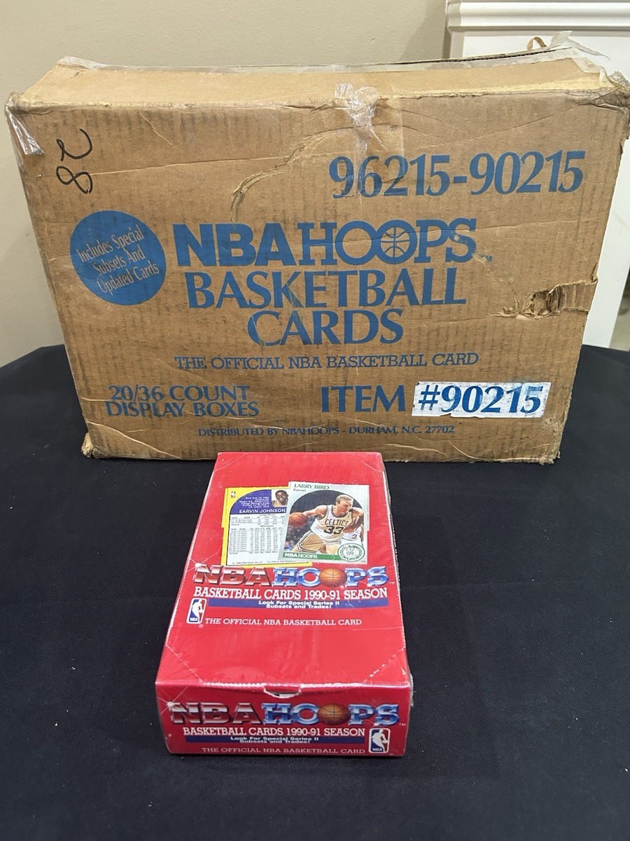 1990-91 NBA Hoops Series 2 Box 36 Packs Factory Sealed Case Fresh