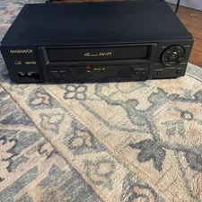 Philips Magnavox VR602BMG21 VHS Player VCR Cassette Recorder No Remote Works