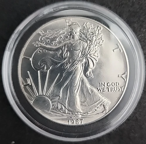 1987 American Silver Eagle Uncirculated 1oz .999 Fine Silver