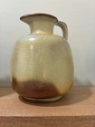 Frankoma Beige Brown Clay Pottery Pitcher w/ Handle Glossy Finish 35 oz 850