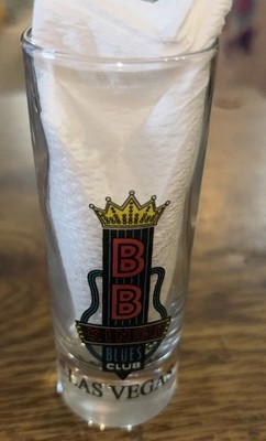 BB King's Club Las Vegas Souvenir Shot Glass, Shooter 4'' Tall