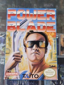 Power Blade (Nintendo NES, 1991) Completo CIB Gioco Box Manuale Autentico TESTATO