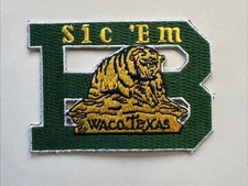 BAYLOR BEARS Vintage Embroidered On Your On Patch 3.5” X 2.5”