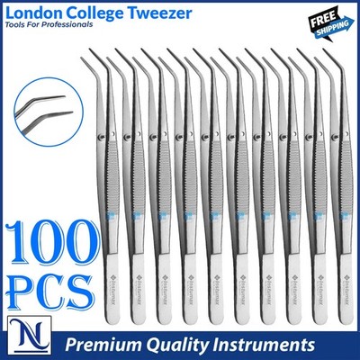 Medical London College Tweezers Serrated Mini Dressing Tissue Thumb Forceps