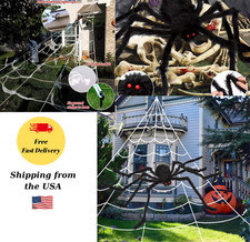 200" Halloween Decorations Spider Web Outdoor 59" Giant Spider D cor
