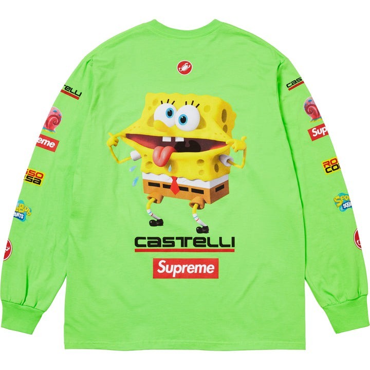 Supreme x SpongeBob Castelli L/S Tee 白XL 1613057_00.png.png