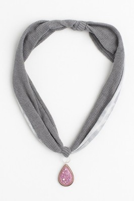 Necklace Artisan Crafted  With Pendant Crafted From A Recycled Tshirt And Resin