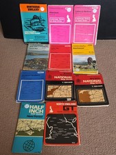Vintage Ordnance Survey OS Map Bundle X11 Various Maps Joblot 1970s / 80s / 90s 