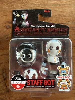 FUNKO FIVE NIGHTS AT FREDDY S SNAPS STAFF BOT SECURITY BREACH NEU OVP !!!