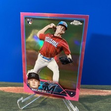 2023 Topps Chrome Max Meyer RC 💎🔥 Rookie Pink Refractor 104 Miami Marlins