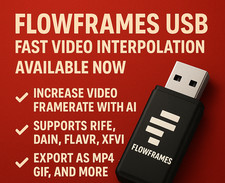 Flowframes USB   AI Video Frame Interpolation  Offline Tool for Smooth Video 