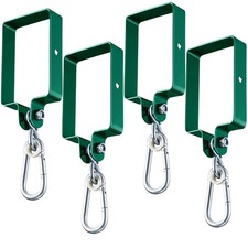 Hi Flame Heavy Duty Steel Swing Hangers for Wooden Sets Includes Snap Hooks. ...